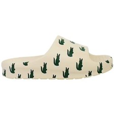 Lacoste Serve Slide 2.0 223 3 SFA Slip-On Beige Synthetic Womens Sliders 746C