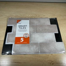 NEW Smart Tiles Metro Cologne 11.5 in x 8.3 Vinyl Peel and Stick Tile 5-Pack