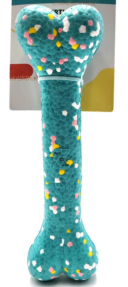 Zippy Paws Airtuff Bone M/L Easy Grip Floating Lightweight Dog Fetch Toy 10" - Image 3 of 4