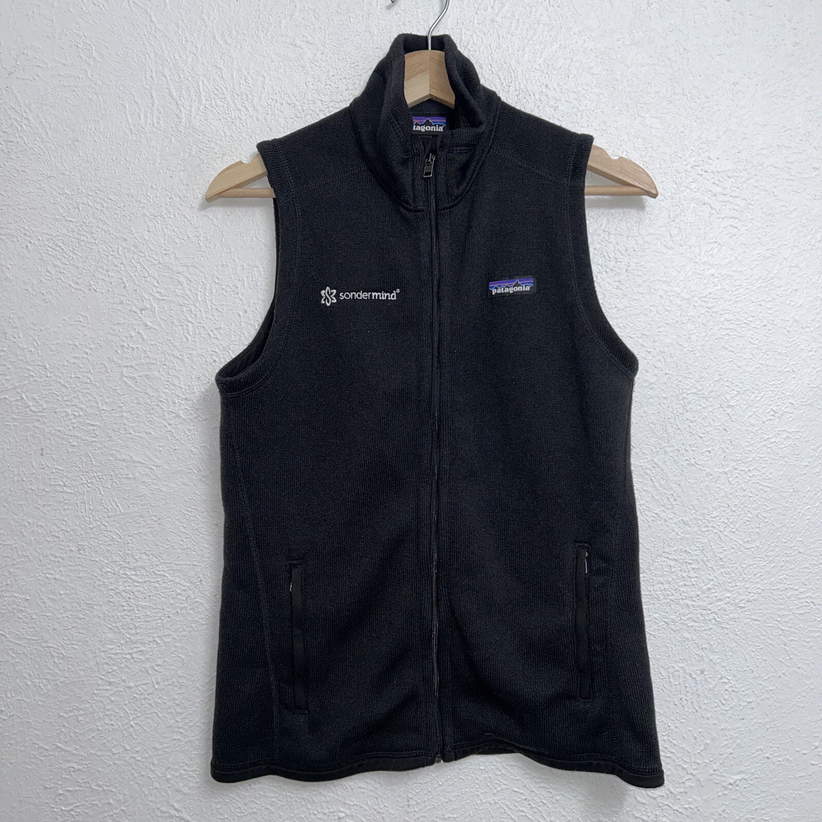 Patagonia Better Suéter Chaleco Negro Personalizado Para Mujer Mediano