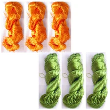 6 Thread Yarn Lace Skeins Knitting Work Reel Silk Fabric 690gm Woven Sari