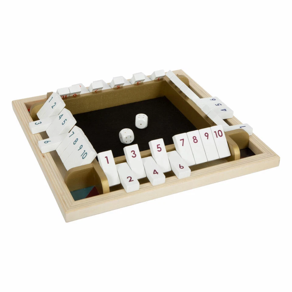 Legler Würfelspiel Shut the Box Gold Edition, Gesellschaftsspiel, ab 6 Jahre - Bild 4 von 4