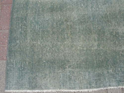 Vintage Turkish Rug 4x7 Oriental Rug, Tribal Wool Carpet, Old Rug, Plain Rug - Picture 6 of 9