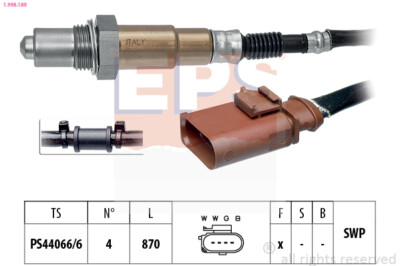 EPS 1.998.189 Lambda Sensor for SEAT SKODA VW