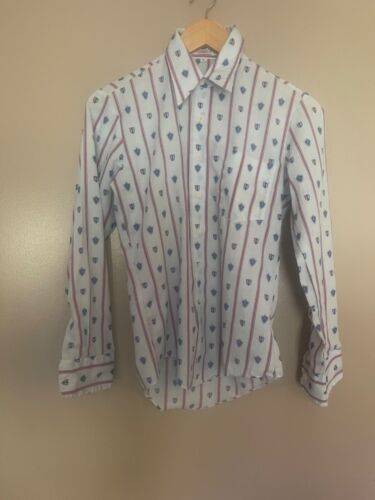 Vintage Keen boys L/S 60's 70's dress shirt (Rockabilly) 16 - Picture 1 of 10