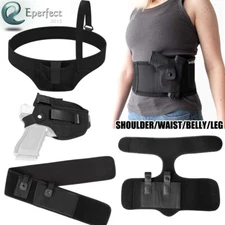 Gun Holster Tactical Concealed Carry Shoulder Leg Pistol Hand Pouch f Right/Left