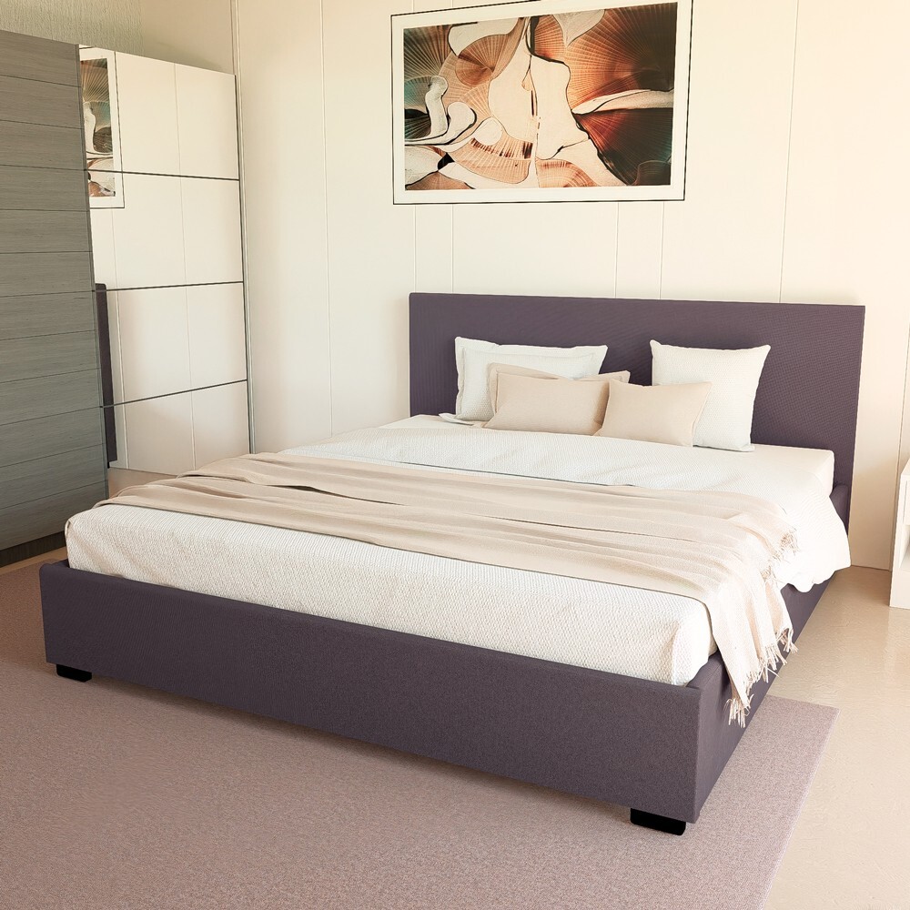 Cama doble 2 plazas con red y contenedor 160x190 Basel King