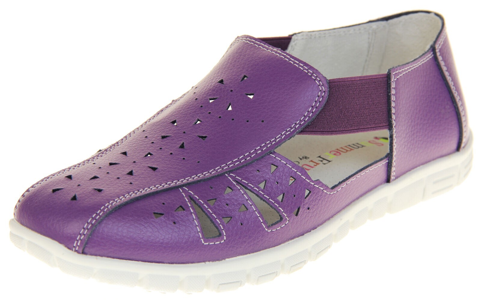 Summer Fruits Ladies Wide Fit EEE Coolers Leather Shoes Womens Sandals