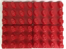 OU University of Oklahoma Red Jell-O Molds Boomer Sooner Lot of 4 GUC HTF