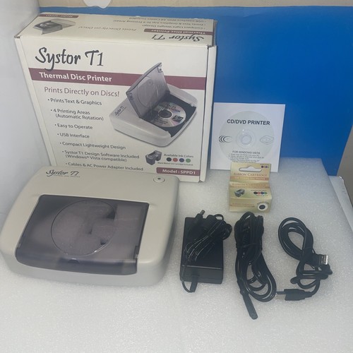 New Systor T1 SPPD1 Thermal Disc printer (Windows Vista CD) eBay
