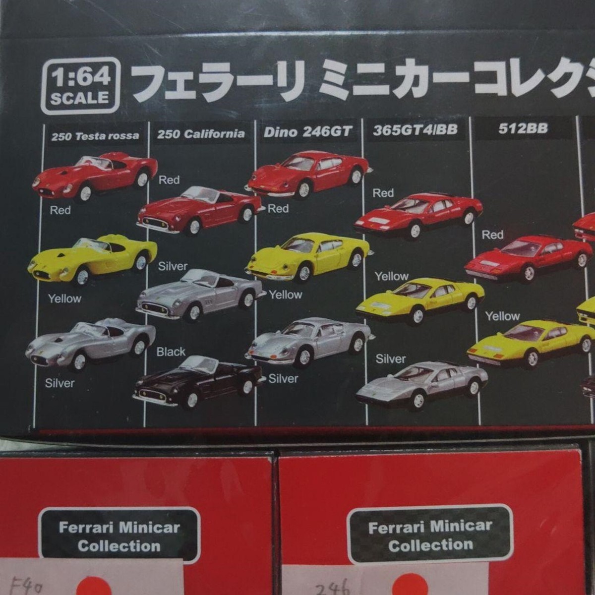ミニカー KYOSHO Ferrari Mini Collection Kyosho 1/64 Ferrari Minicar collection 8 NEO Diecast F40 458 512
