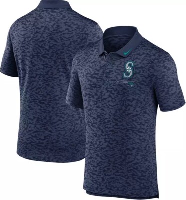 Seattle Mariners Nike Navy MLB Next Level Dri-Fit Polo Shirt Men s Extra Large