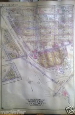 Orig 1927 Atlas Map FOREST  HILLS WOODHAVEN QUEENS NY 71ST AV - YELLOWSTONE BLVD