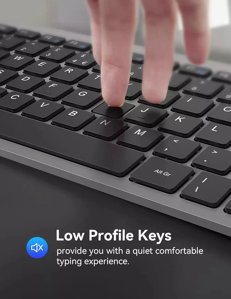 NEW SLIM WIRELESS BLUETOOTH KEYBOARD FOR IMAC IPAD ANDROID PHONE TABLET PC UK - Image 4 of 4