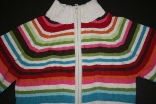 New Gymboree Girls Sweater Top 5 6 Year Striped Cardigan Zipper 