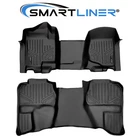 SMARTLINER Floor Mats Set 2007-2013 Silverado Sierra 1500 2500 3500 Extended Cab
