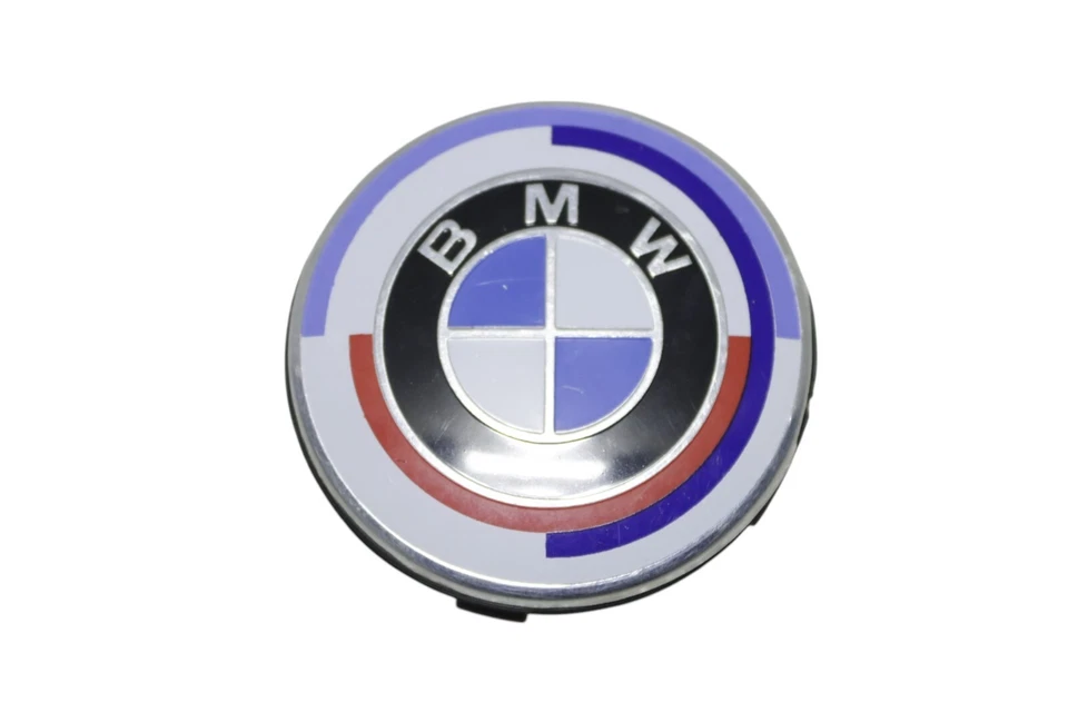 Juego de 4 cubiertas centrales de rueda BMW 50 aniversario OEM Foto 2 de 4