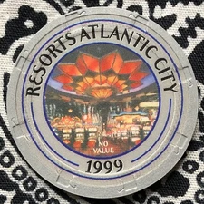 Resorts International NCV -1999- 25th Anniversary Atlantic City, NJ Casino Chip