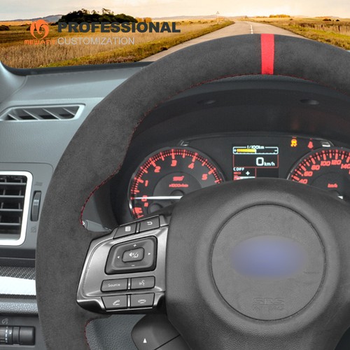 MEWANT Alcantara Auto Lenkrad Abdeckung für Subaru WRX (STI) Levorg - Picture 4 of 12