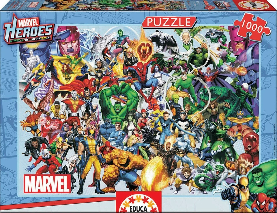 Marvel 1000 Piece Jigsaw Puzzles Disney Cartoon Licensed Design
