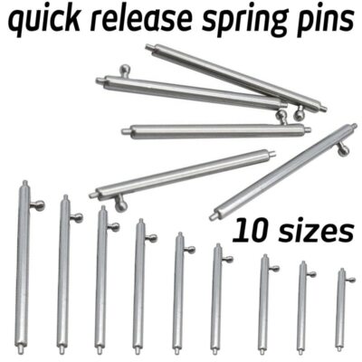 Stainless Steel Watch Strap Quick Release Spring Bar Pins Repair Tool 14-22 24mm