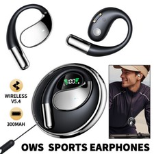 Open Ear Headphones Wireless Bluetooth 5.4, OWS Hanging Earphones for Sports