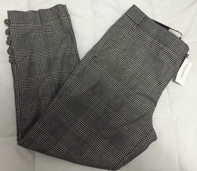 Pantalon Femme Banana Republic - Taille 10, Laine, Carreaux Gris - Neuf Avec étiquettes