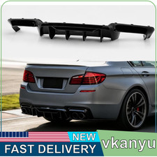 Rear Bumper Diffuser For 11-16 BMW 5 Series F...