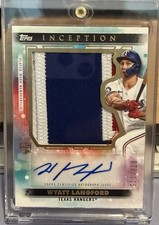 WYATT LANGFORD 3 Color Rookie Patch Auto /125 - 2024 Topps Inception 🔥🔥🔥