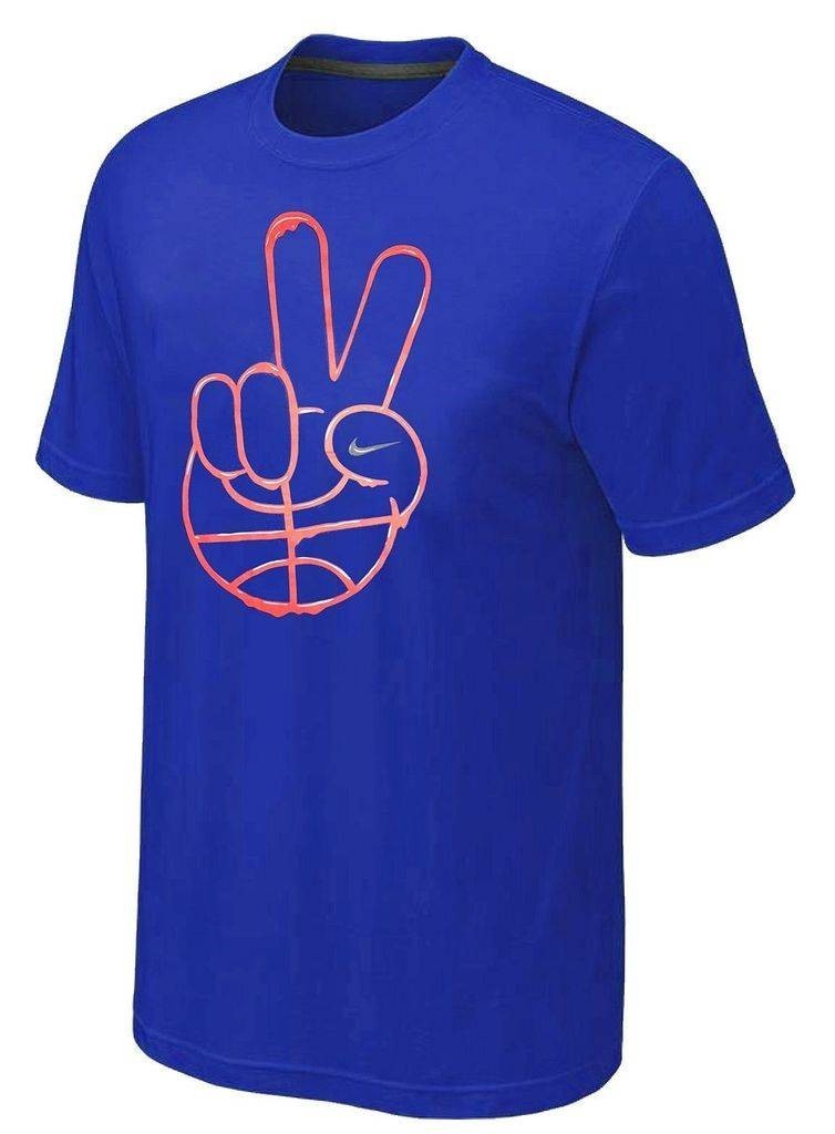 RARE NWT Nike PACE Basketball Men Gel Paint Outline Handsign T-Shirt 830298