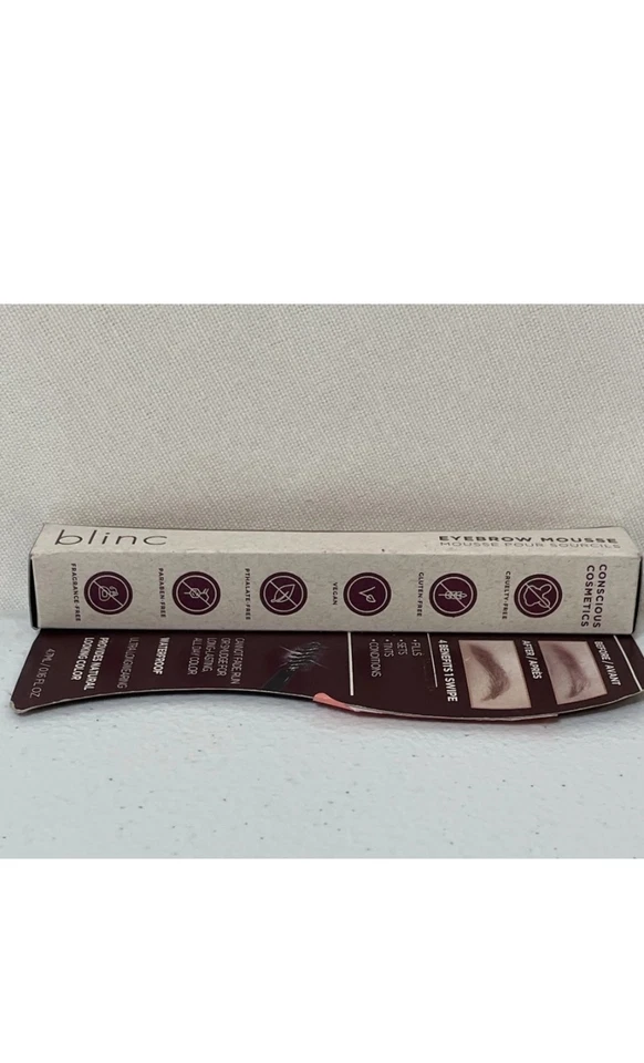 BLINC EYEBROW MOUSSE AUBURN  4.7ML 0.16 FL OZ WATERPROOF VEGAN CRUELTY FREE - Image 3 of 3