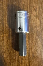 Snap On Tools FA10B 5/16" SAE Chrome Hex Bit Socket 3/8" Drive Made In USA