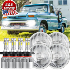 For 1960-1965 Gmc 1000 1500 25004x 5.75 Newest Led Headlights Hi-lo Beam Set A
