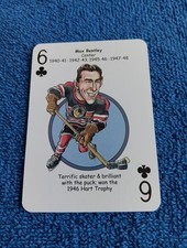 Max Bentley Card Chicago Blackhawks Hero Decks Playing Card Hockey Card NHL