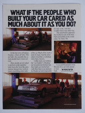 1987 Volvo 760 Kalmar Sweden Car Factory Vintage Original Print Ad