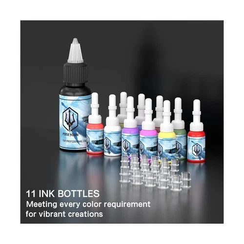 POSEIDON Tattoo Gun Kit, Wireless Tattoo Pen Kit Tattoo Kit with 2Pcs Battery... image 7