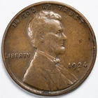 1924-D Lincoln Wheat Penny Cent Denver Mint - Very Fine (VF)
