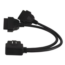 OBD2 Splitter 1 In 2 Y Splitter Extension Cable 16Pin Car Diagnostic Extender