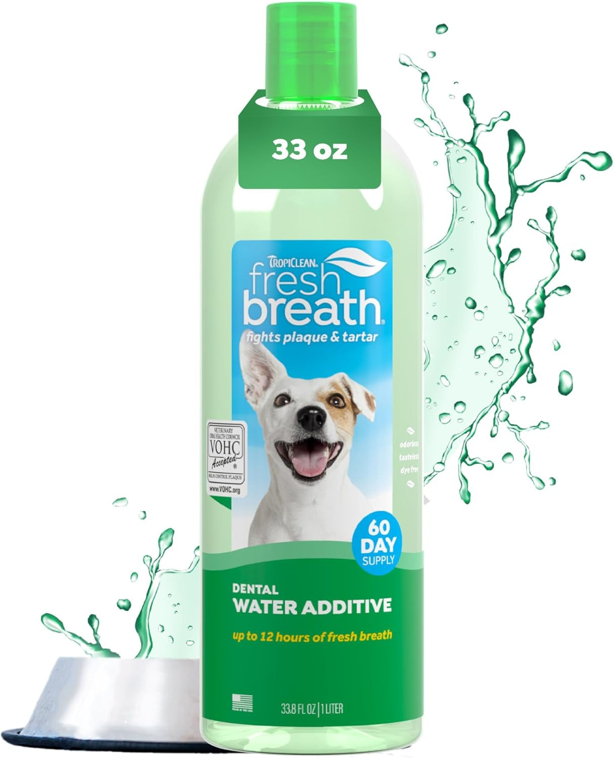 Tropiclean Fresh Breath Water Additive for Dogs, Dog Breath 