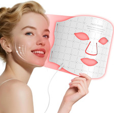 Red Light Therapy for Face, Red Light Therapy Mask with Remote, Rechargeable 7 C