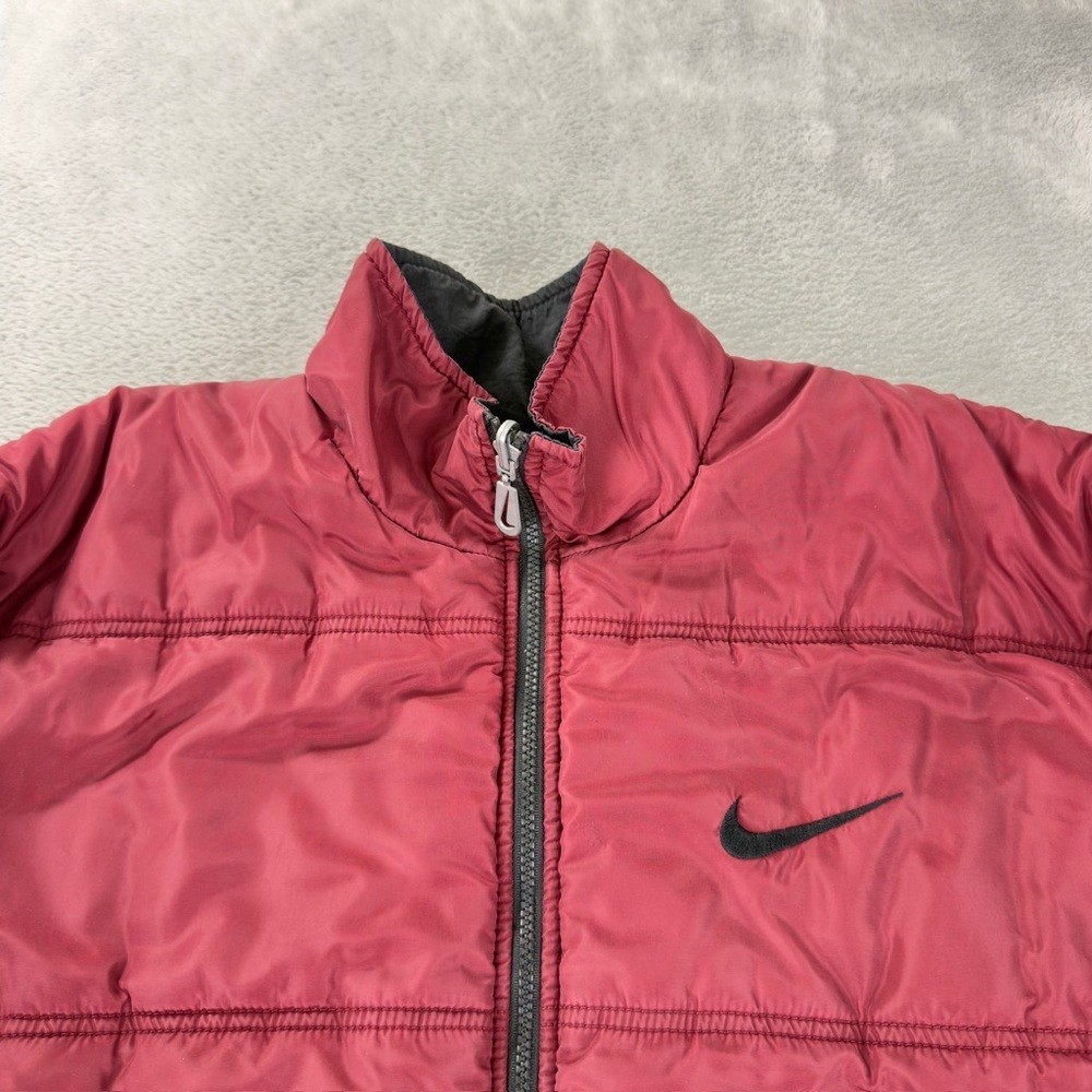 Vintage Nike Y2K Men's Size Large Reversible Big Nike Logo Embroidered Jacket thumbnail 7