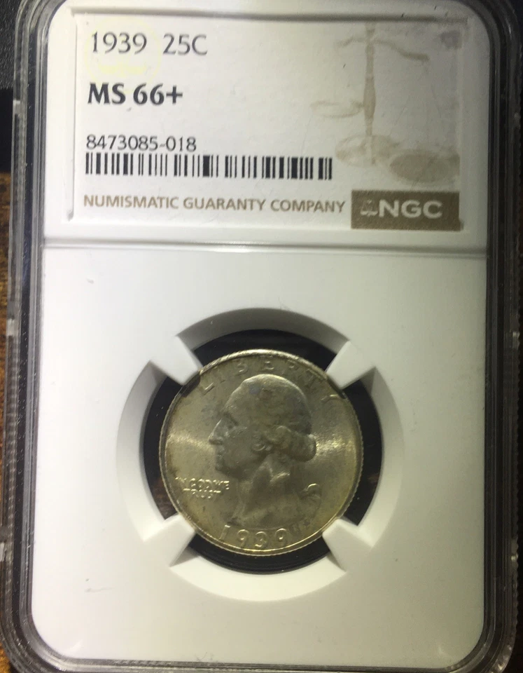 1939 25c Washington Quarter NGC MS66+ - Image 4 of 4