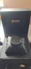 Hugo Boss Chronograph Mens Watch Black Rubber Strap Dial Velocity 1513720 rp£279
