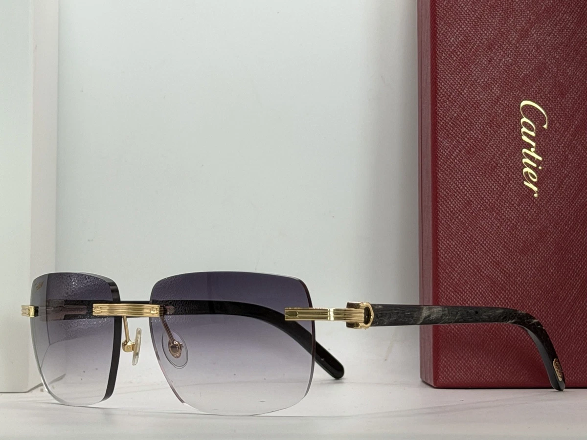 Cartier Gray Gray Sunglasses for Men for sale | eBay