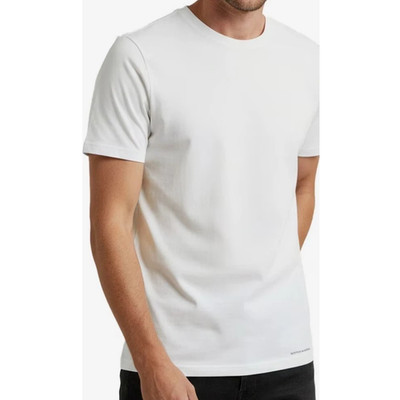 Herren T-Shirt | SCOTCH & SODA | weiß | 5er Pack | Baumwolle | Gr. M, L | bequem