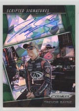 2018 Panini Prizm Scripted Signatures Green 64/99 Trevor Bayne #SS-TB Auto 6n5