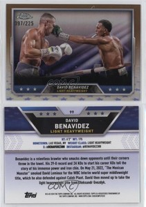 2024 Topps Chrome Bronze Refractor /225 David Benavidez #99