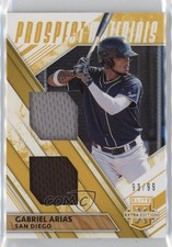 2019 Elite Extra Edition Dual Prospect Materials Gold 93/99 Gabriel Arias 12gr