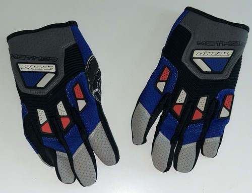 O'Neal Method Motocross Gloves Adult Size 9 Medium; Black, Blue & Red MX SX NWOT