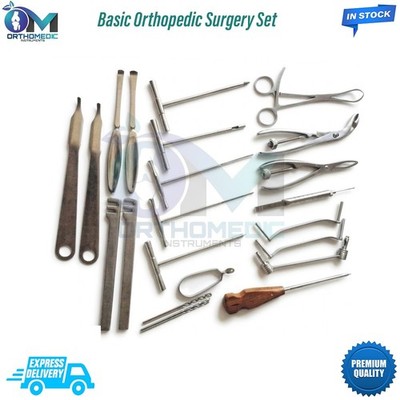 Basic Orthopedic Surgery Set of 22 Pcs Surgical High Quality Instruments